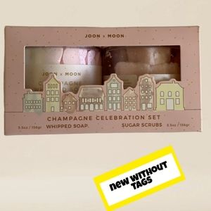 NWOT/ Champagne Celebration Set w/ Whipped Soap & Sugar Scrubs